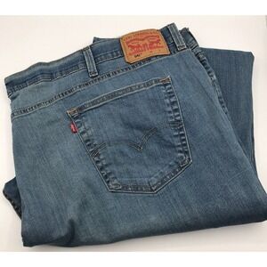 Levis 541 Jeans Men 56x30 (FIT 54x28) BIG TALL Athletic Taper Stretch Light Blue